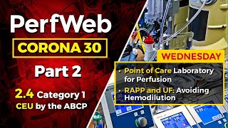 CORONA 30 Point of care laboratory for perfusion RAPP and UF: Avoiding hemodilution