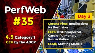 Coronavirus: Implications for perfusion. ECPR (Extracorporeal Cardiopulmonary Resuscitation. ECMO